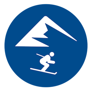 Downhill Ski Runs Icon