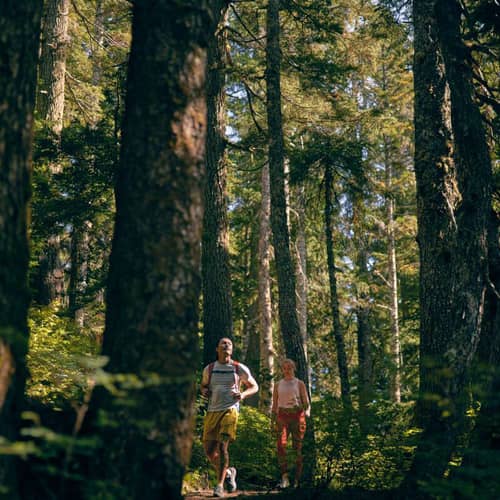 couple hiking on cypress